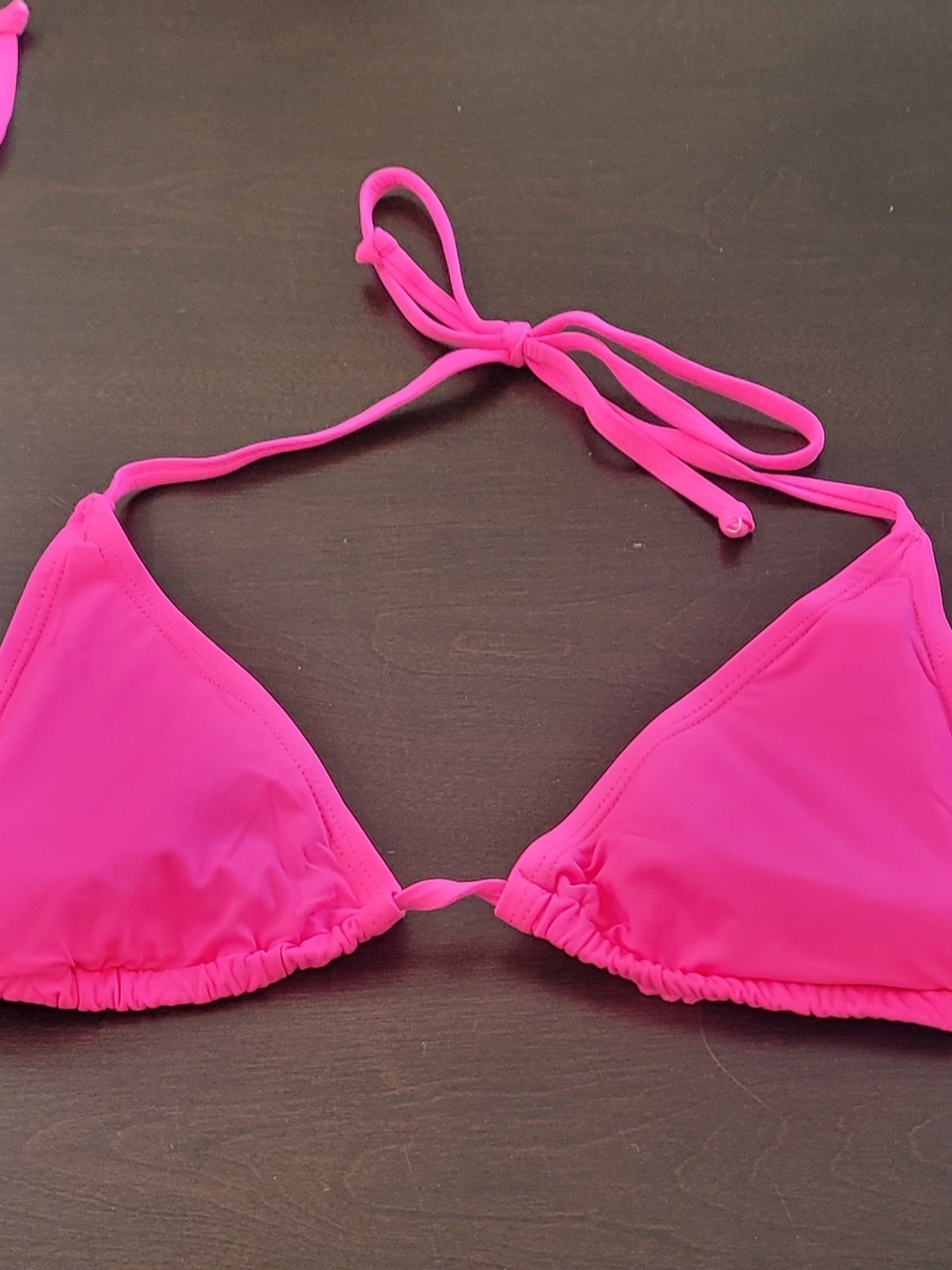 BECCA Hot Pink Triangle Bikini Top
